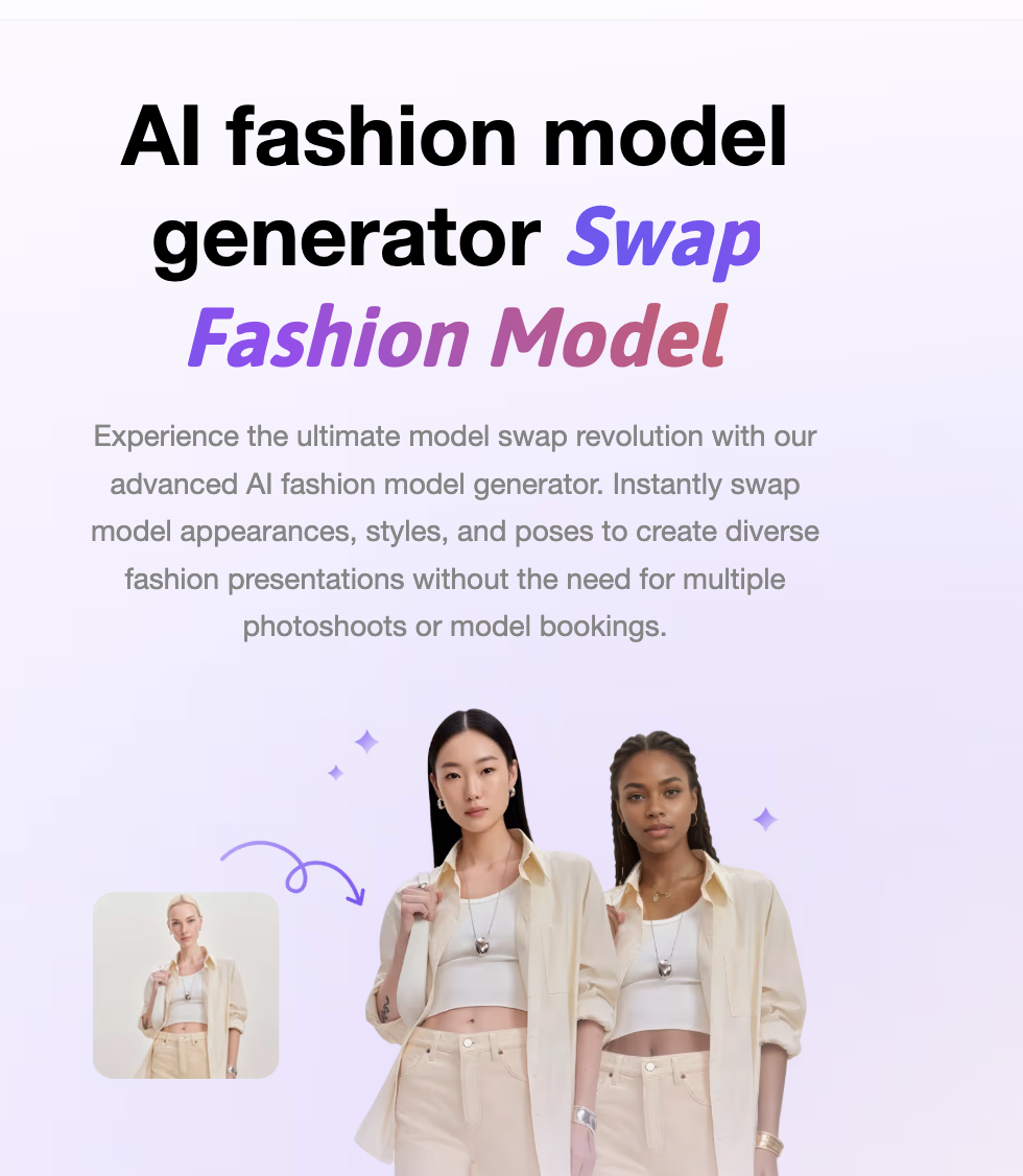 Seller Pic - Swap Fashion Model - AI Fashion tool